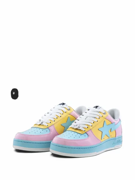 Sneakerși A Bathing Ape® din piele roz