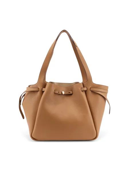 Tory Burch torebka skórzana Romy Tote beżowy