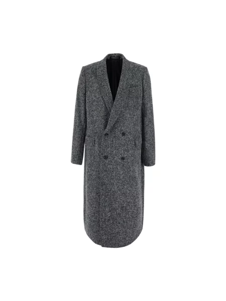Płaszcz Emporio Armani wełniany szary
