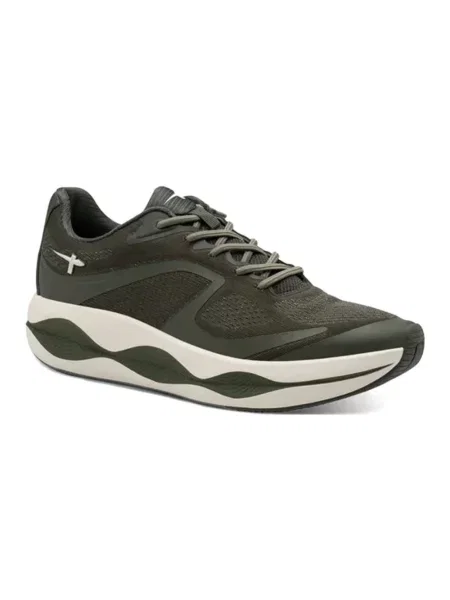 Sneakersy Tamaris skórzane zielone