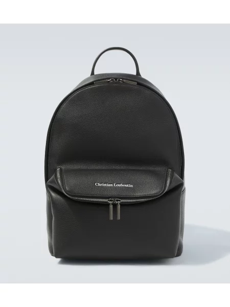 Rucsac Christian Louboutin din piele negru