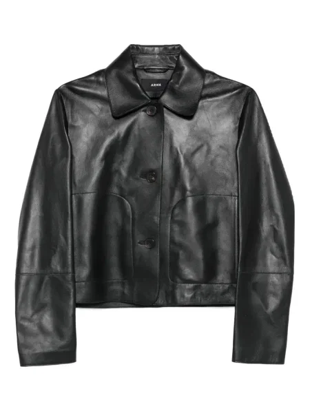 Geanta de piele Arma negru