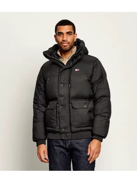Tommy Jeans Kabát | Relaxed fit fekete