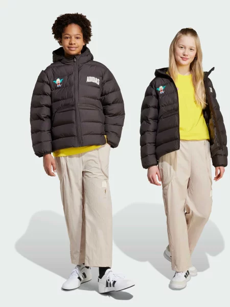 Детские брюки Adidas бежевые