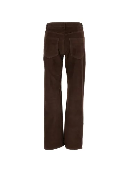 Pantaloni Arma din piele de căprioară maro