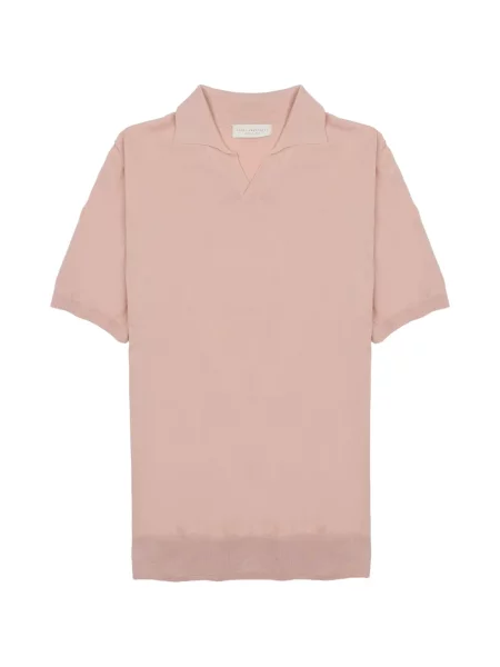 Scurt tricou Luigi Gentile tricotate roz