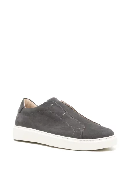 Chiloți Eleventy din piele slip-on gri
