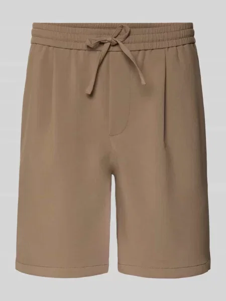 Szorty o kroju loose fit z elastycznym pasem model WILL' Only & Sons beżowe