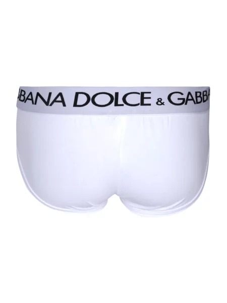Pasek Dolce And Gabbana z dżerseju biały