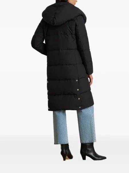 Palton Lauren Ralph Lauren cu glugă negru