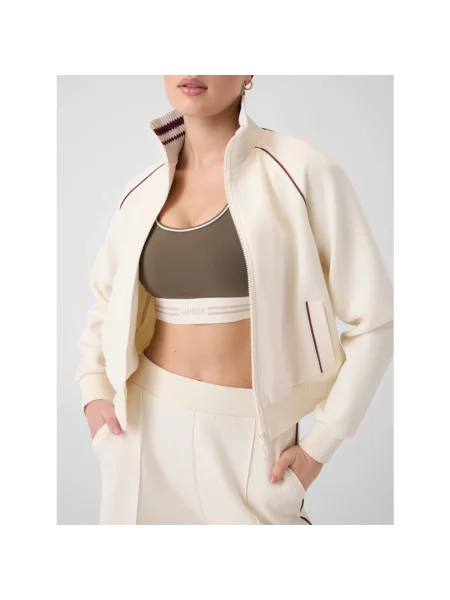 Bluza rozpinana Guess beżowa