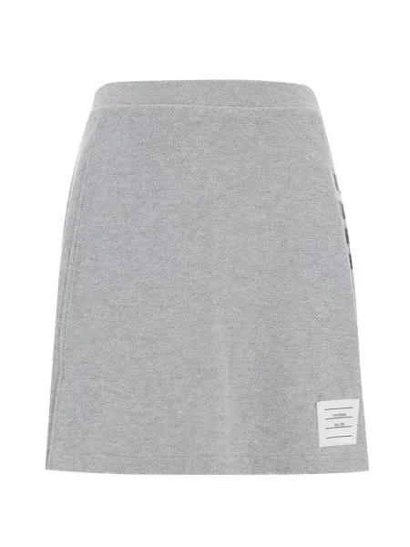 Μίνι μίνι φούστα Thom Browne με αυτόγραφο γκρι