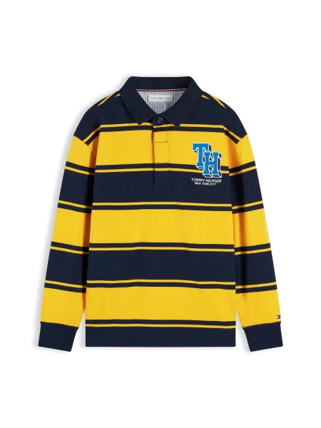 TOMMY HILFIGER Tricou bleumarin / regal / galben albastru