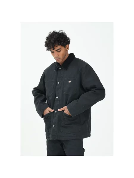 Kurtka Dickies Lined Chore Canvas Jacket Black XL czarna