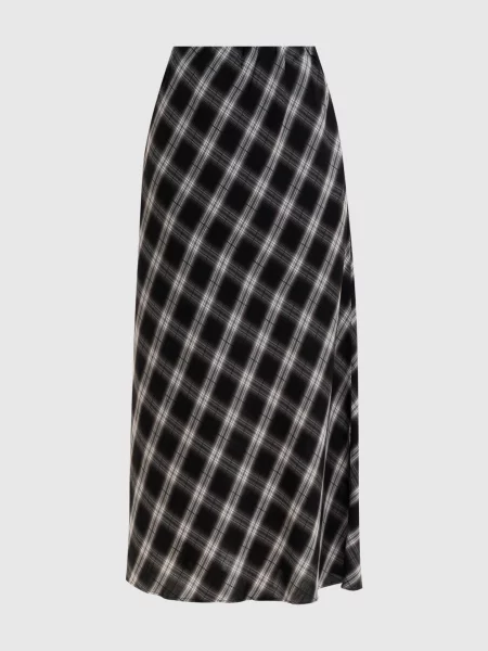 Спідниця максі в клітинку Y`s Yamamoto чорна