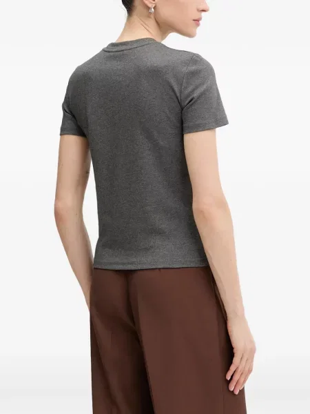 Scurt tricou La Mania cu imagine gri