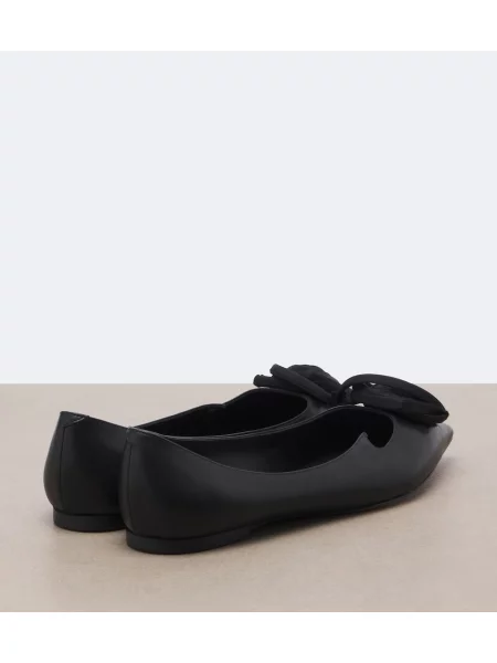 Balerini Roger Vivier din piele negru