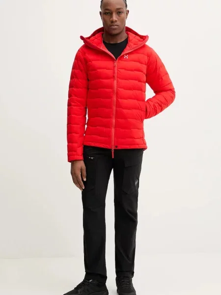 Пуховик Haglofs красный