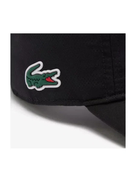 Lacoste czapka gładka czarny