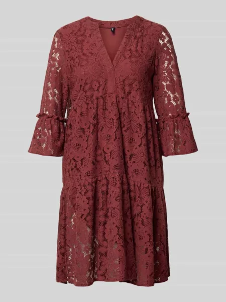 Sukienka z koronki o kroju loose fit z mieszanka bawełny model HONEY' Vero Moda