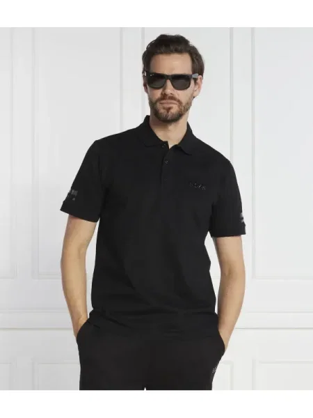 BOSS GREEN Polo Paddy Mirror | stretch negru