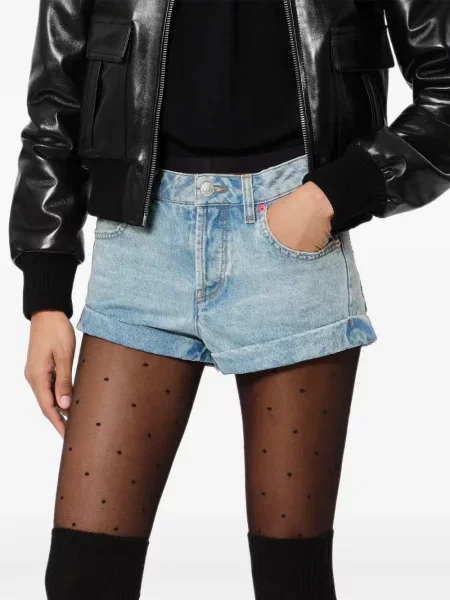 Pantaloni scurți din denim Isabel Marant albastru