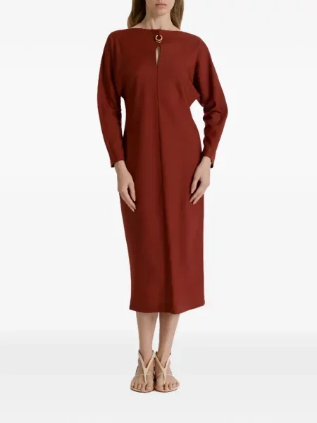 Elimina rochie Alberta Ferretti de costum roșu