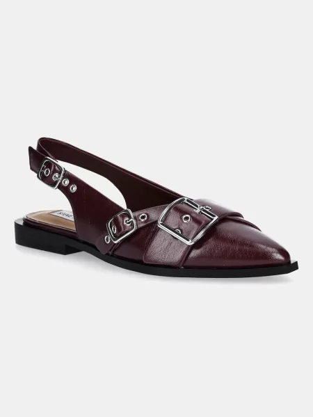 Baleríny Steve Madden Grezly s odkrytou patou vínová
