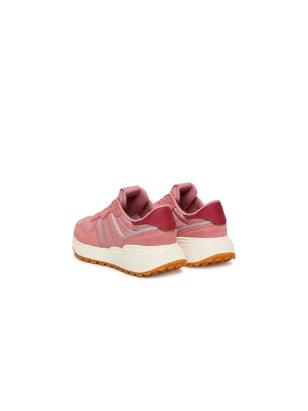 Tommy Jeans Rövid szárú sportcipők CLEATED RUNNER világosszürke rózsaszín