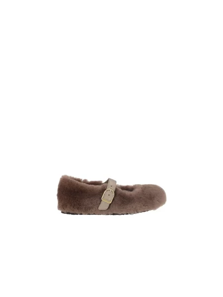 Balerinki Birkenstock wełniane szare
