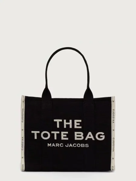 Geantă shopper Marc Jacobs din jacard negru
