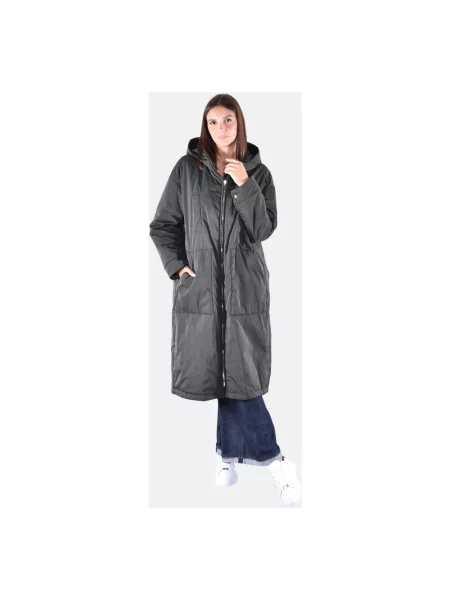 Parka Max Mara wełniana pikowana zielona