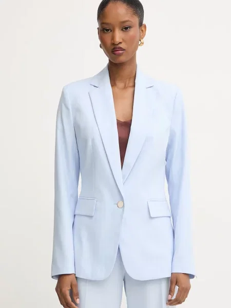 Morgan sacou cu un singur rând de pentru femei din vâscoză albastru