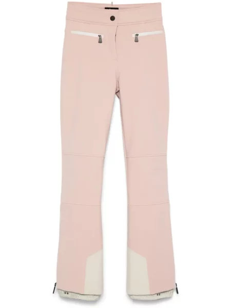 Wodoodporne jeździć na nartach spodnie dresowe Moncler Grenoble różowe