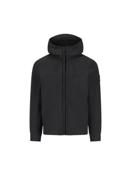 Lekka kurtka Stone Island z kamieniami czarna