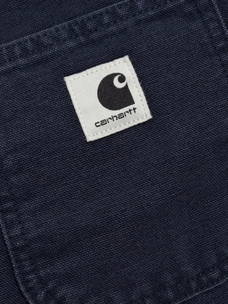 Палто Carhartt Wip от рипсено кадифе синьо