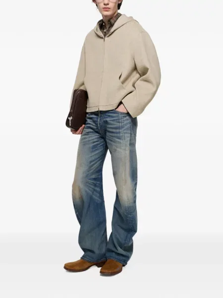 Blugi cu picior larg Acne Studios albastru
