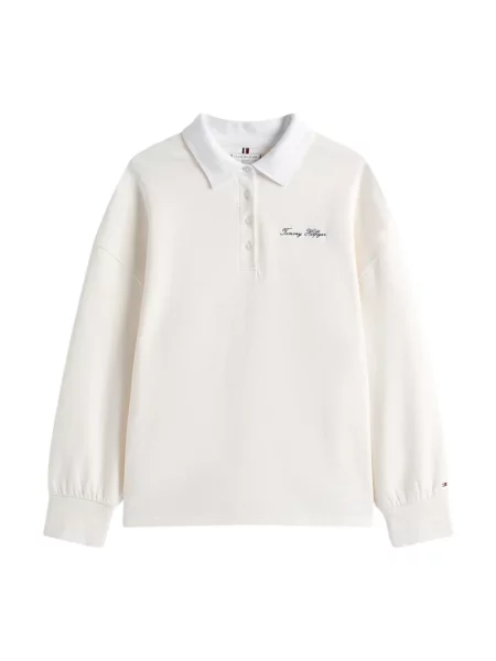 Bluza Tommy Hilfiger z długim rękawem biała