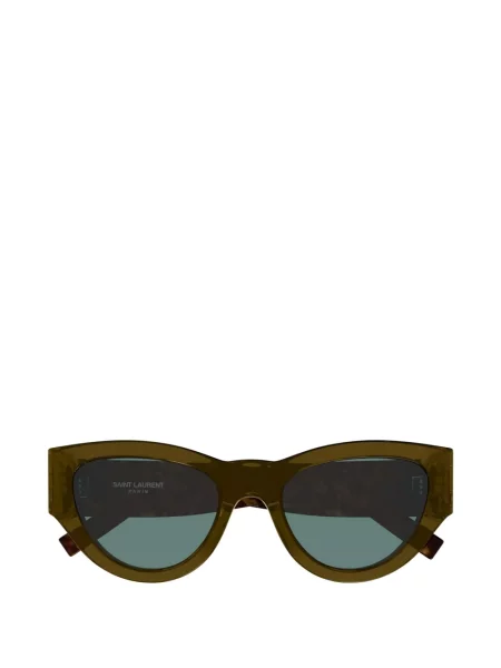 Слънчеви очила Saint Laurent Eyewear зелено