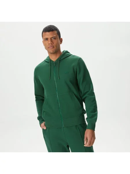 Lacoste толстовка чоловіча класичний стиль зелена