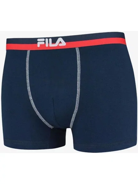 Ciemnoniebieskie bokserki Fila Elastic Nos S niebieskie