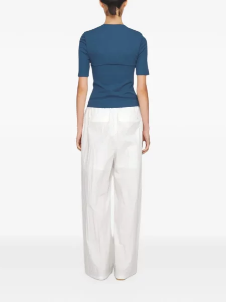 Pantaloni Amomento alb
