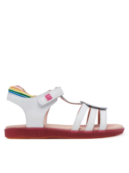 Otroški usnjeni sandali Agatha Ruiz de la Prada bela