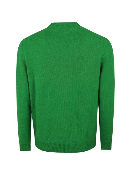 Pulover Ballantyne din cașmir cu model argyle verde