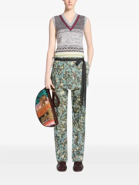 Fustă Dries Van Noten plic albastru
