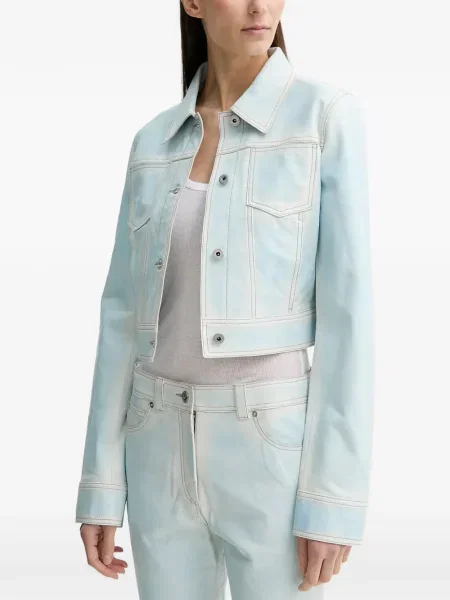 Geanta de piele Stand Studio albastru