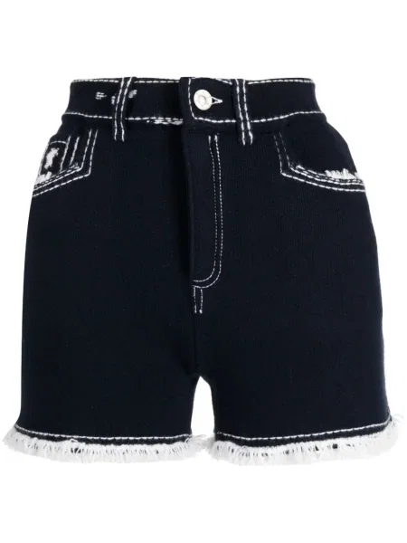 Pantaloni scurți Barrie tricotate albastru