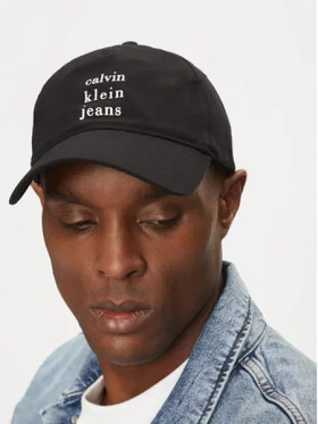 Calvin Klein Jeans Kšiltovka Seasonal Printed černá