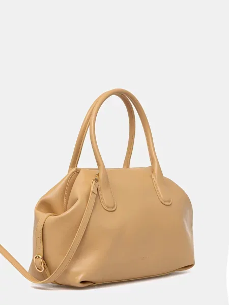 Themoire torebka Tallia beżowa