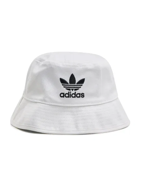 Klobúk adidas Originals Adicolor Trefoil Bucket biela